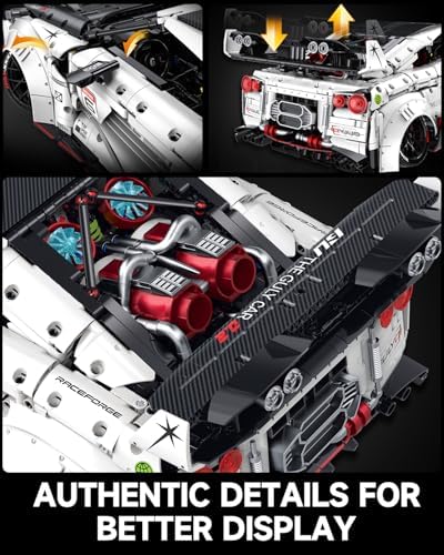 JTBBOY 18 Scale Race Car Building Set for Adults