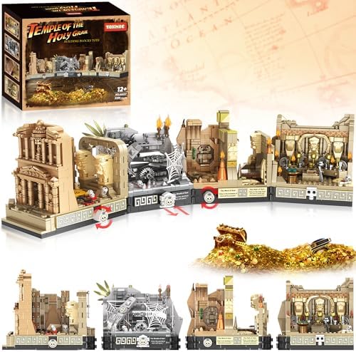 QEINIE Temple Building Set 5-in-1 Construction Toy