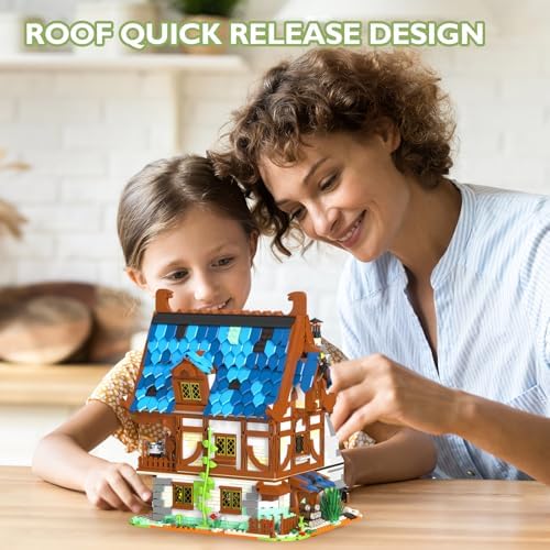 JMBricklayer Medieval Blacksmith Shop Building Set for Adults