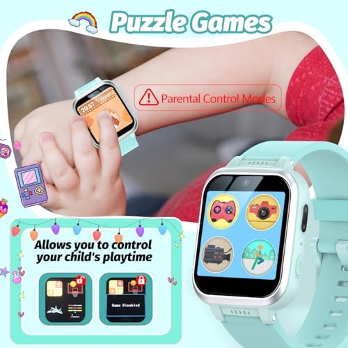 Kids Smart Watch with HD Camera and Puzzle Games