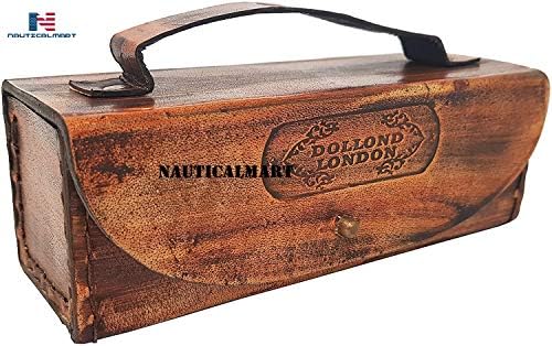 NauticalMart Pirate Brass Spyglass Telescope with Leather Case