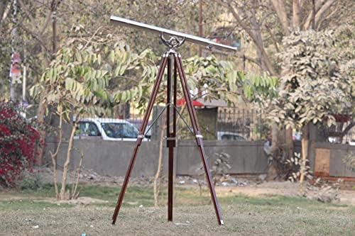 Vintage Brass Nautical Telescope with Tripod