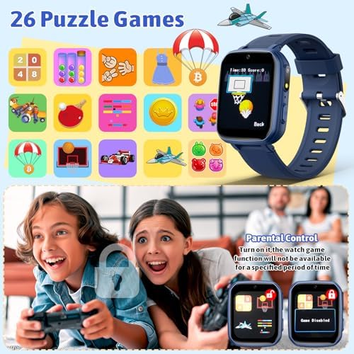 Zicor Kids Game Watch with 26 Puzzle Games