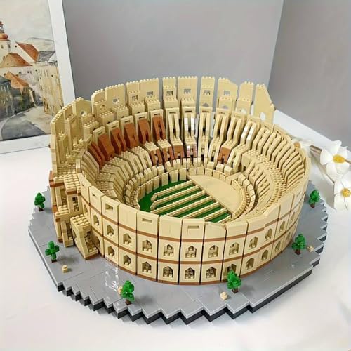 Italy Rome Colosseum Micro Building Blocks Set 5594Pcs
