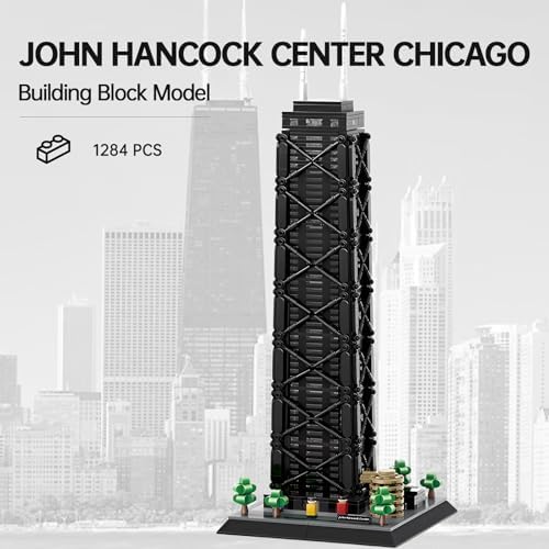 John Hancock Center Chicago Architecture Building Blocks Set 1284Pcs