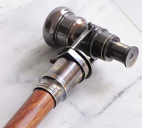 Collectible Nautical Telescope Spyglass Wooden Walking Cane