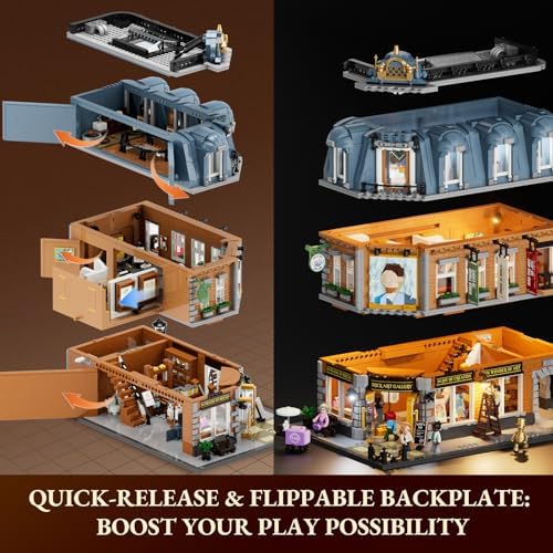 Lumibricks Brick Art Gallery Building Set - 3400 Pcs with Minifigures and LED Lighting