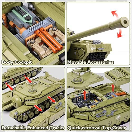JMBricklayer WW2 T28 Heavy Tank Building Kit for Adults